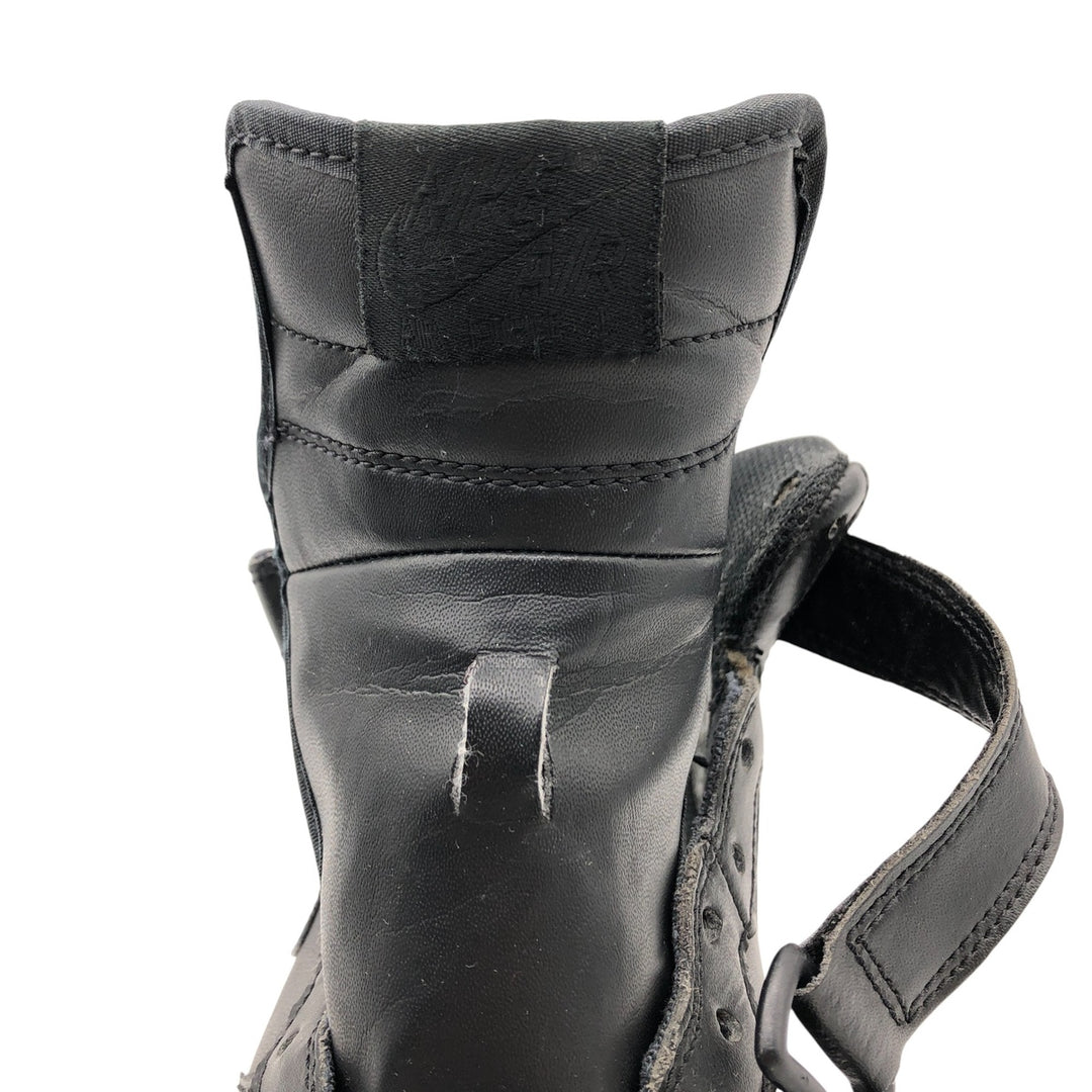 Nike Air Force 1 Mid Sneakers 6Y Women's 24.5cm Synthetic leather black type Vintage Second Hand