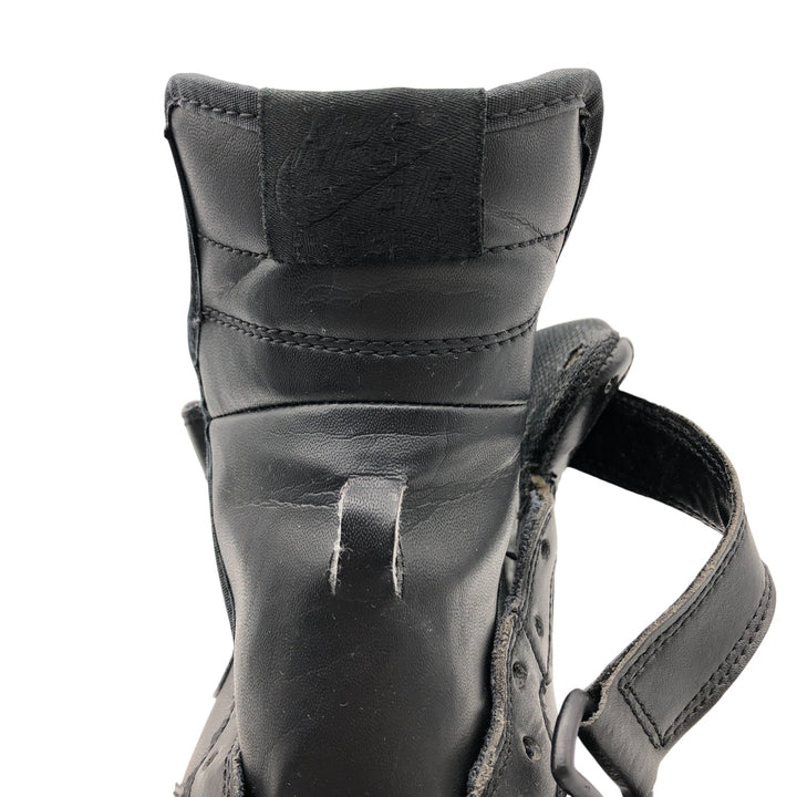 Nike Air Force 1 Mid Sneakers 6Y Women's 24.5cm Synthetic leather black type Vintage Second Hand