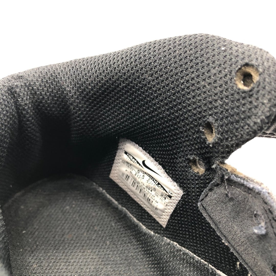 Nike Air Force 1 Mid Sneakers 6Y Women's 24.5cm Synthetic leather black type Vintage Second Hand