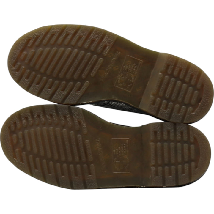 Dr. Martens Snake Pattern Python Pattern 3 Hole Shoes 4 Women's 23.5cm genuine leather Silver type Vintage Second Hand