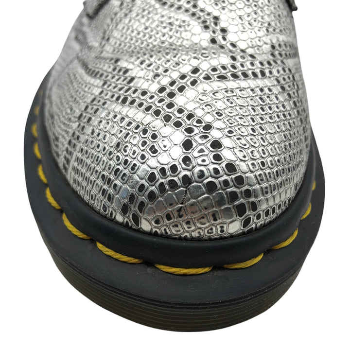 Dr. Martens Snake Pattern Python Pattern 3 Hole Shoes 4 Women's 23.5cm genuine leather Silver type Vintage Second Hand