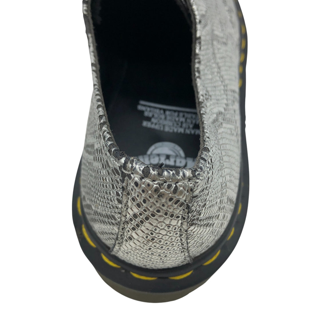 Dr. Martens Snake Pattern Python Pattern 3 Hole Shoes 4 Women's 23.5cm genuine leather Silver type Vintage Second Hand