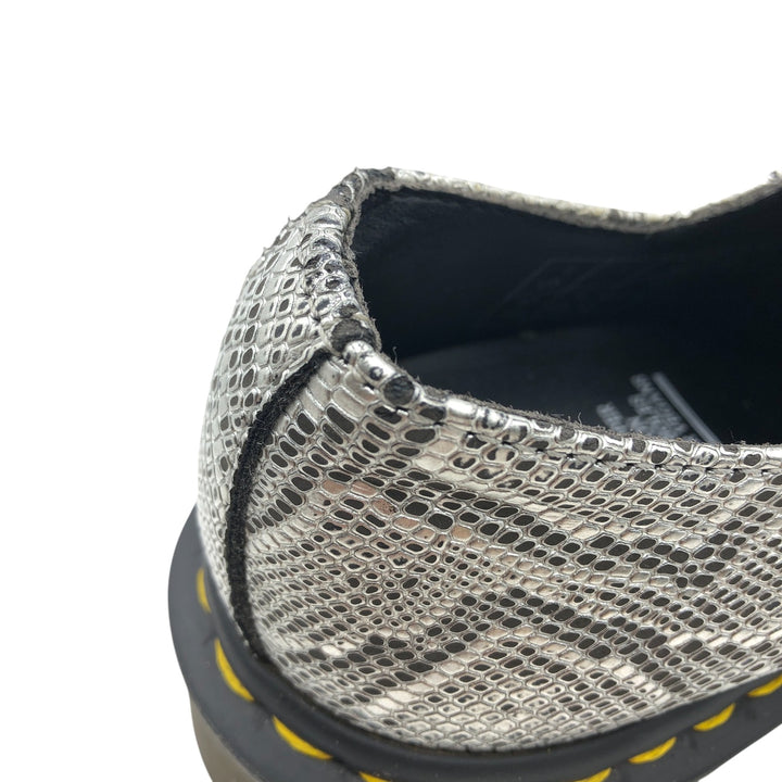 Dr. Martens Snake Pattern Python Pattern 3 Hole Shoes 4 Women's 23.5cm genuine leather Silver type Vintage Second Hand