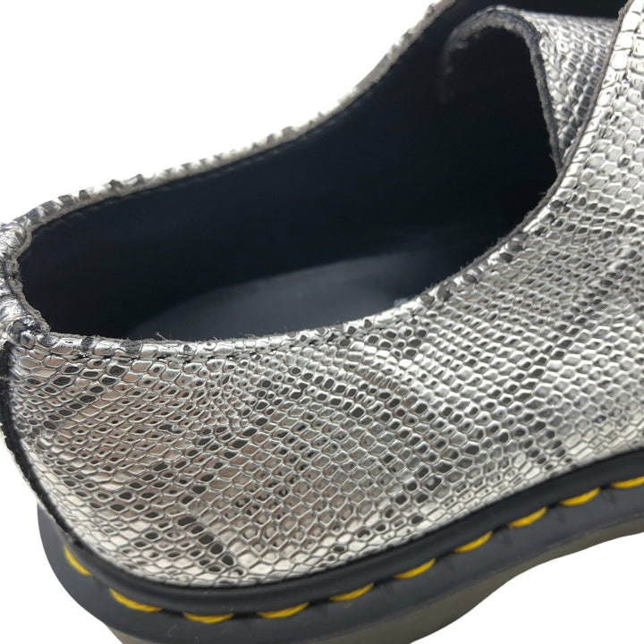 Dr. Martens Snake Pattern Python Pattern 3 Hole Shoes 4 Women's 23.5cm genuine leather Silver type Vintage Second Hand