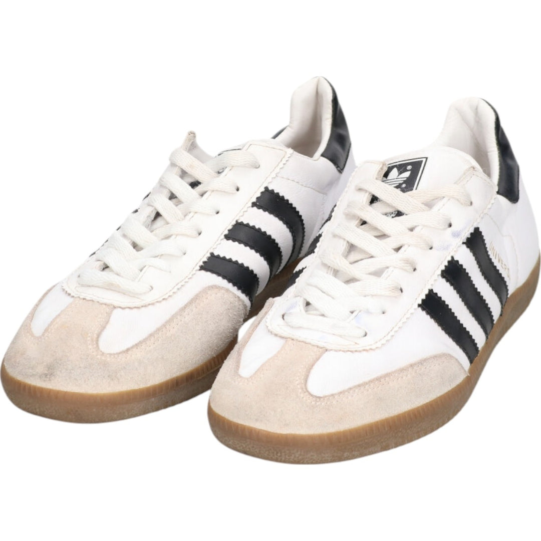 90s Adidas UNIVERSAL Sneakers 8 1/2 Men's 10.4" equivalent Vintage /saa014281 Men's 26.5cm genuine leather white type Vintage Second Hand