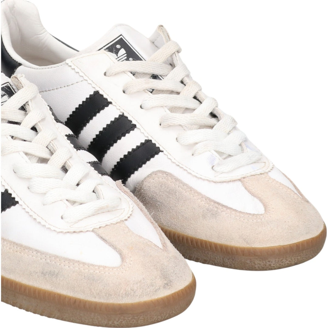 90s Adidas UNIVERSAL Sneakers 8 1/2 Men's 10.4" equivalent Vintage /saa014281 Men's 26.5cm genuine leather white type Vintage Second Hand