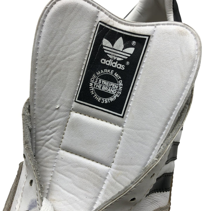 90s Adidas UNIVERSAL Sneakers 8 1/2 Men's 10.4" equivalent Vintage /saa014281 Men's 26.5cm genuine leather white type Vintage Second Hand