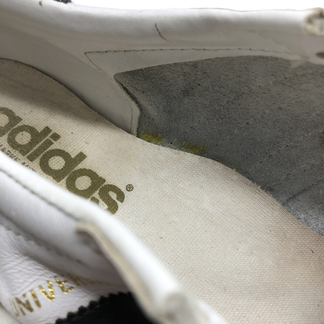 90s Adidas UNIVERSAL Sneakers 8 1/2 Men's 10.4" equivalent Vintage /saa014281 Men's 26.5cm genuine leather white type Vintage Second Hand