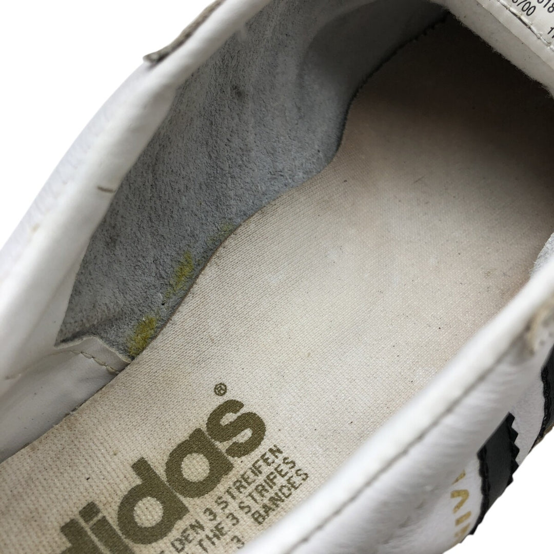 90s Adidas UNIVERSAL Sneakers 8 1/2 Men's 10.4" equivalent Vintage /saa014281 Men's 26.5cm genuine leather white type Vintage Second Hand