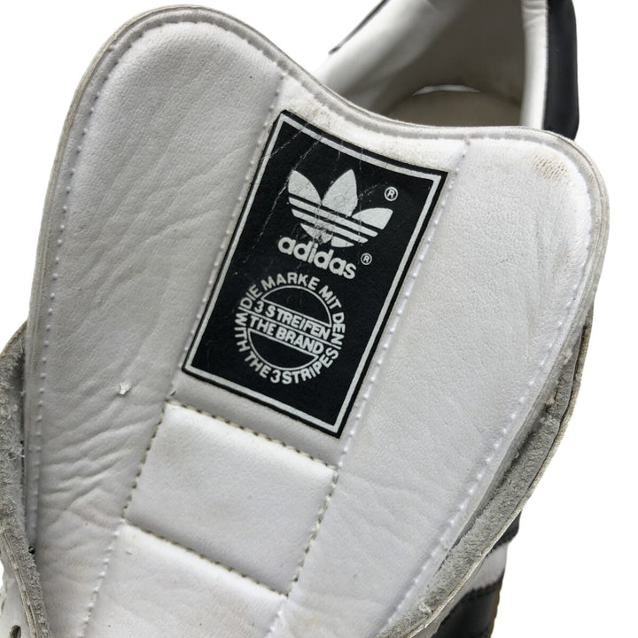 90s Adidas UNIVERSAL Sneakers 8 1/2 Men's 10.4" equivalent Vintage /saa014281 Men's 26.5cm genuine leather white type Vintage Second Hand