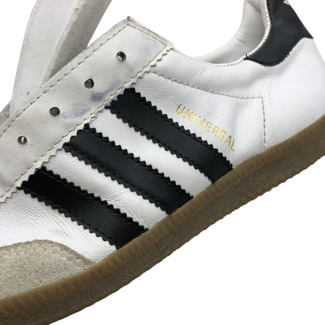 90s Adidas UNIVERSAL Sneakers 8 1/2 Men's 10.4" equivalent Vintage /saa014281 Men's 26.5cm genuine leather white type Vintage Second Hand