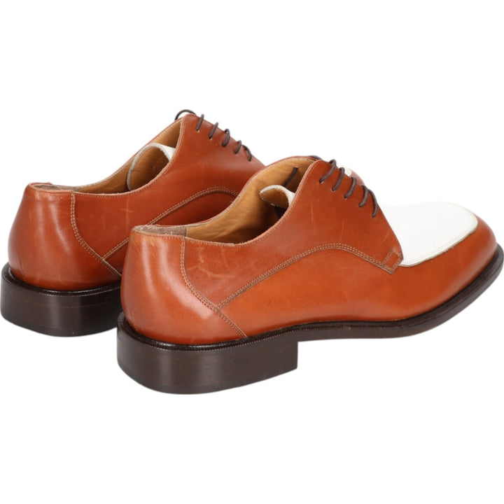 Florsheim IMPERIAL Imperial two-tone U-tip shoes, made in Italy, 9 1/2 Men's 27.5cm genuine leather brown type Vintage Second Hand