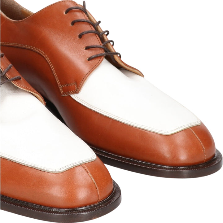 Florsheim IMPERIAL Imperial two-tone U-tip shoes, made in Italy, 9 1/2 Men's 27.5cm genuine leather brown type Vintage Second Hand
