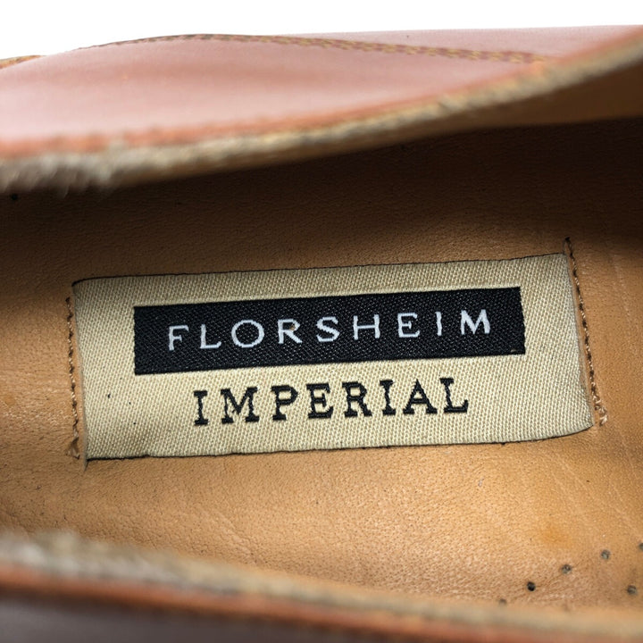 Florsheim IMPERIAL Imperial two-tone U-tip shoes, made in Italy, 9 1/2 Men's 27.5cm genuine leather brown type Vintage Second Hand