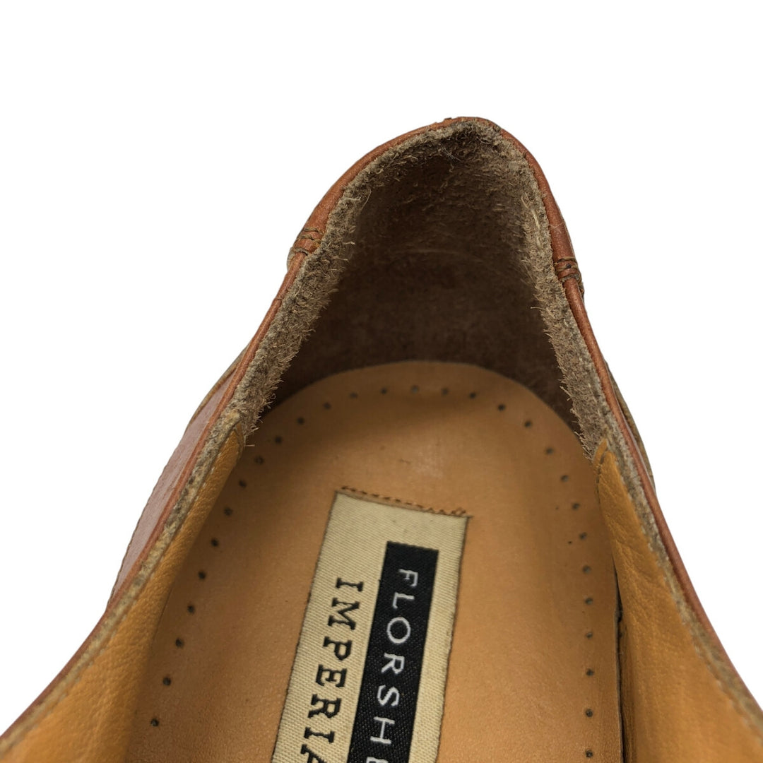 Florsheim IMPERIAL Imperial two-tone U-tip shoes, made in Italy, 9 1/2 Men's 27.5cm genuine leather brown type Vintage Second Hand