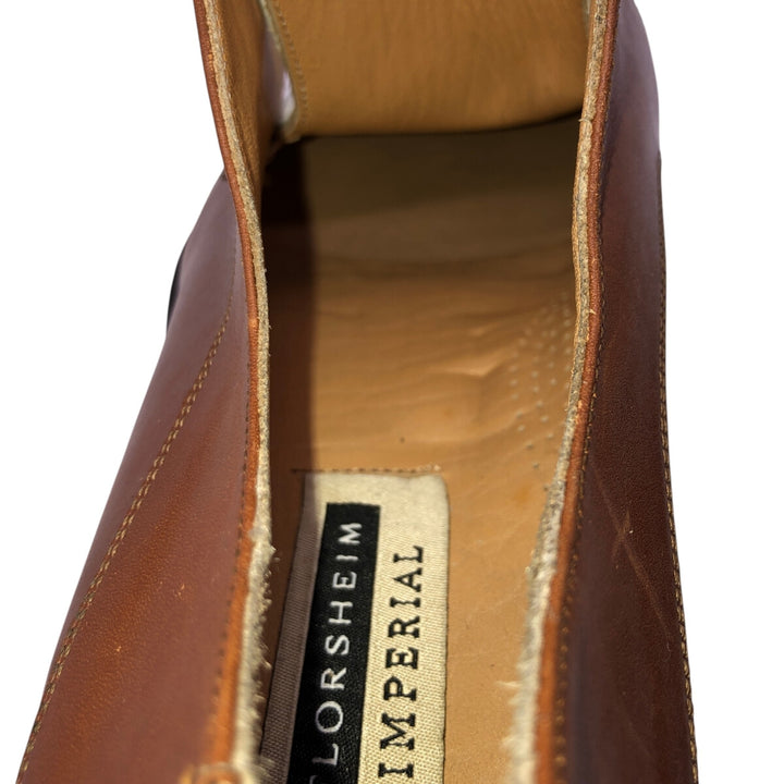 Florsheim IMPERIAL Imperial two-tone U-tip shoes, made in Italy, 9 1/2 Men's 27.5cm genuine leather brown type Vintage Second Hand