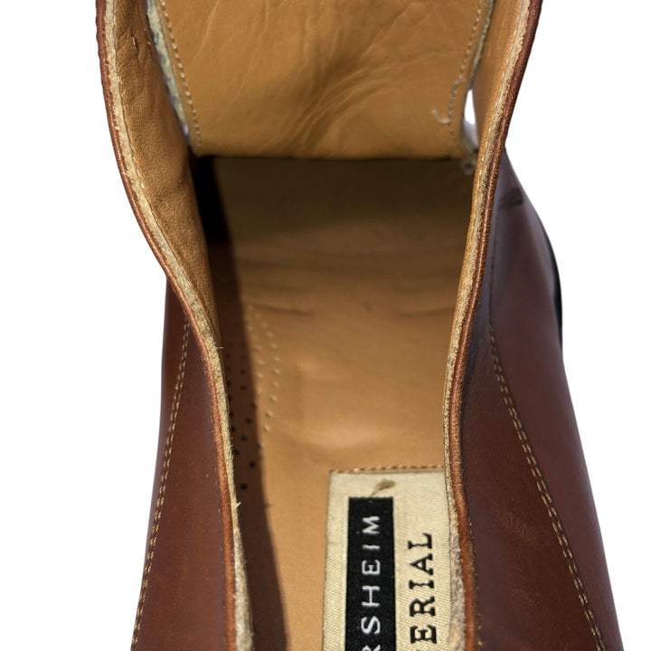 Florsheim IMPERIAL Imperial two-tone U-tip shoes, made in Italy, 9 1/2 Men's 27.5cm genuine leather brown type Vintage Second Hand