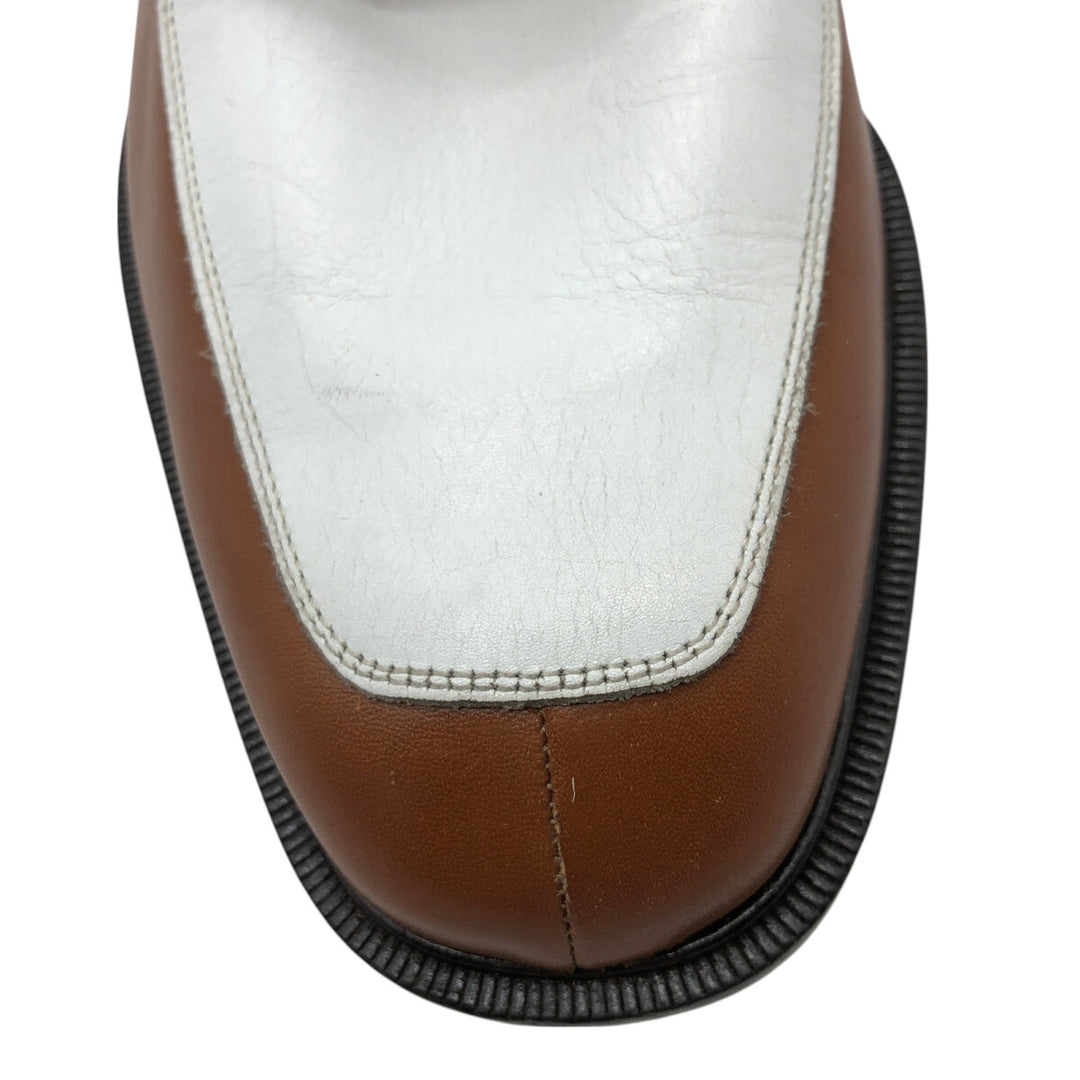 Florsheim IMPERIAL Imperial two-tone U-tip shoes, made in Italy, 9 1/2 Men's 27.5cm genuine leather brown type Vintage Second Hand