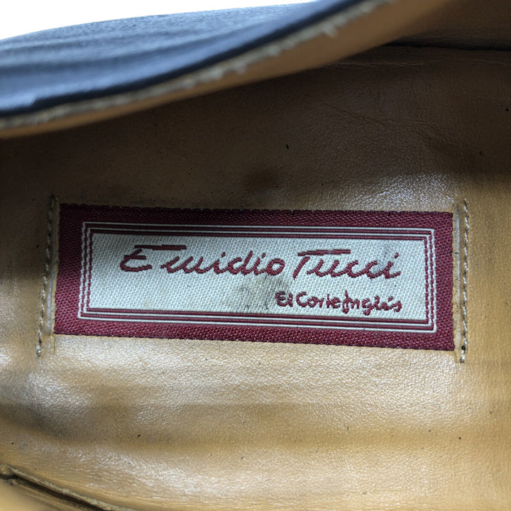 EMIDIO TUCCI Plain Toe Shoes 44 Men's 27.0cm genuine leather black type Vintage Second Hand