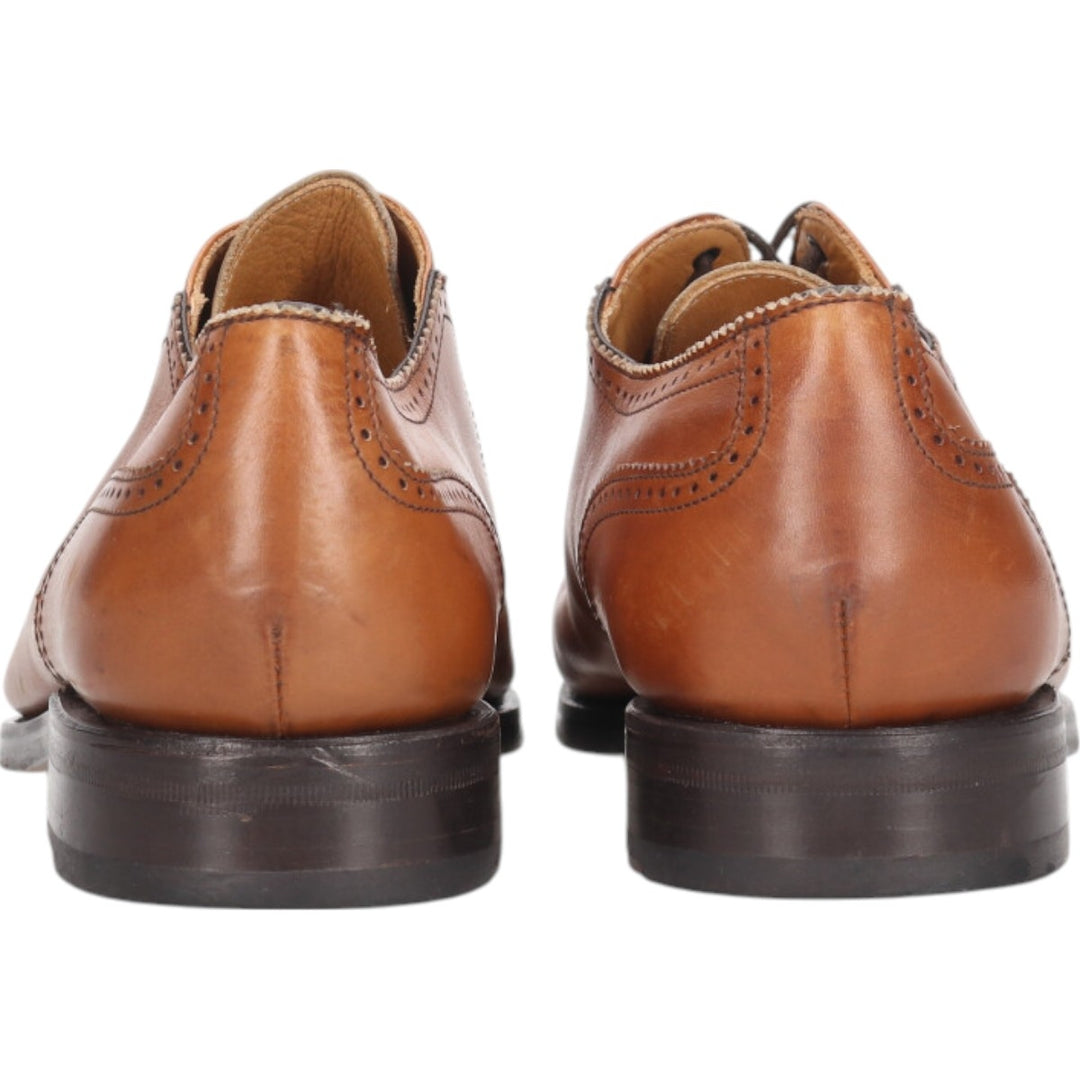 Berwick BERWICK 1707 Semi-brogue straight tip shoes Made in Spain 8 Men's 26.5cm genuine leather brown type Vintage Second Hand