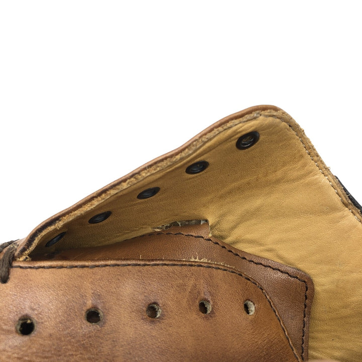 Berwick BERWICK 1707 Semi-brogue straight tip shoes Made in Spain 8 Men's 26.5cm genuine leather brown type Vintage Second Hand