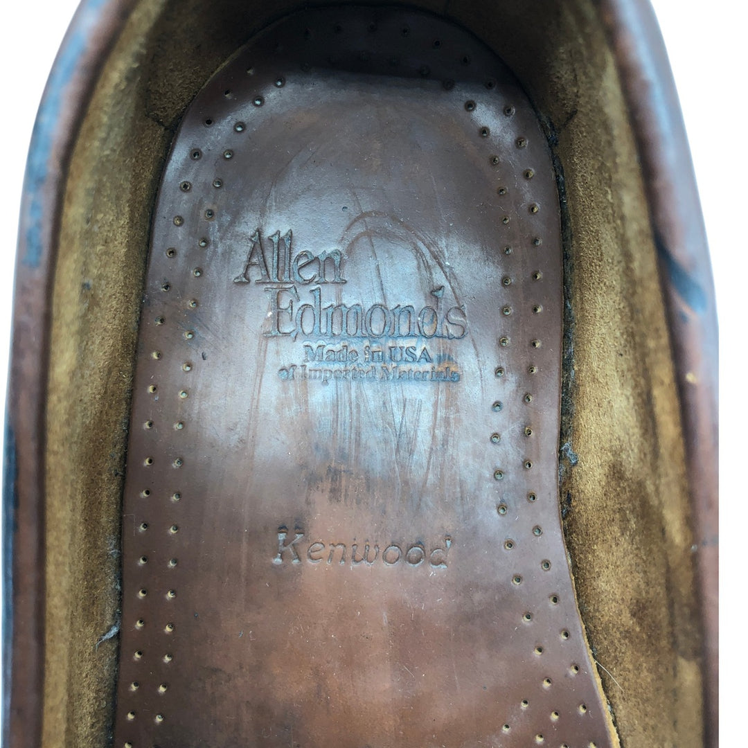 Allen Edmonds Kenwood Coin Loafers Made in USA 10 1/2 Men's 28.5cm genuine leather brown type Vintage Second Hand