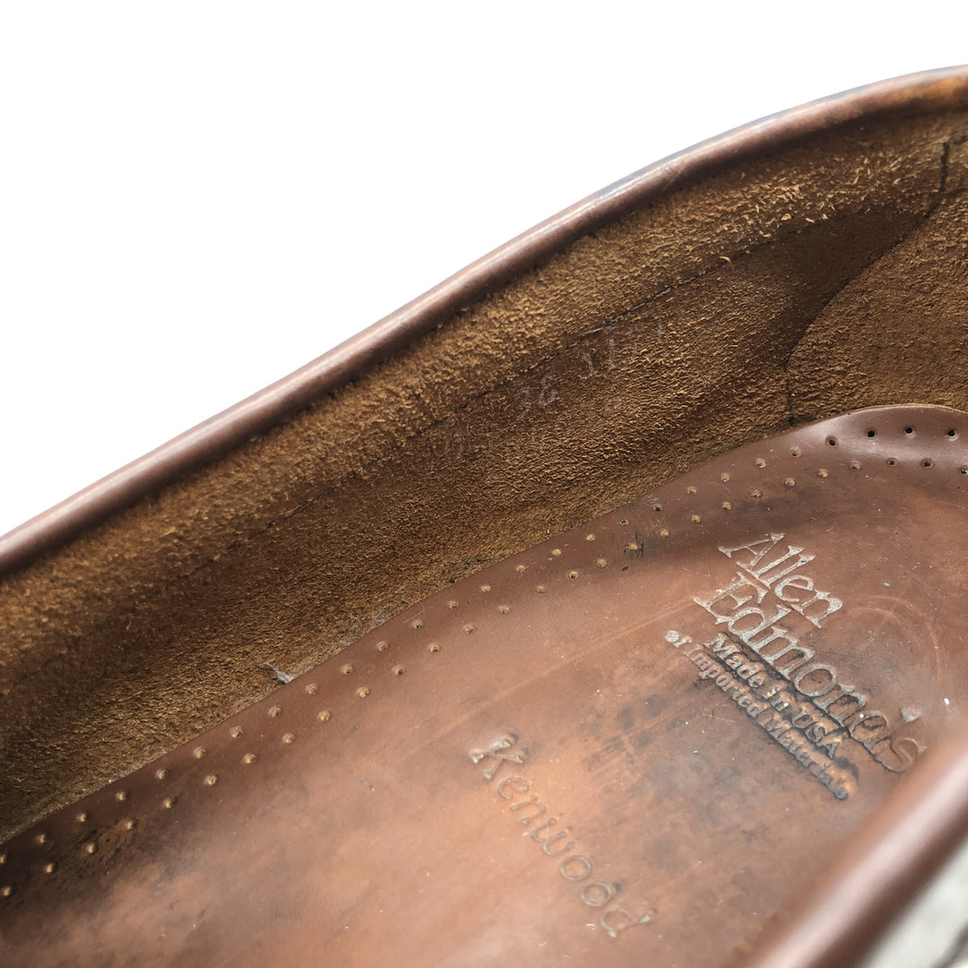 Allen Edmonds Kenwood Coin Loafers Made in USA 10 1/2 Men's 28.5cm genuine leather brown type Vintage Second Hand