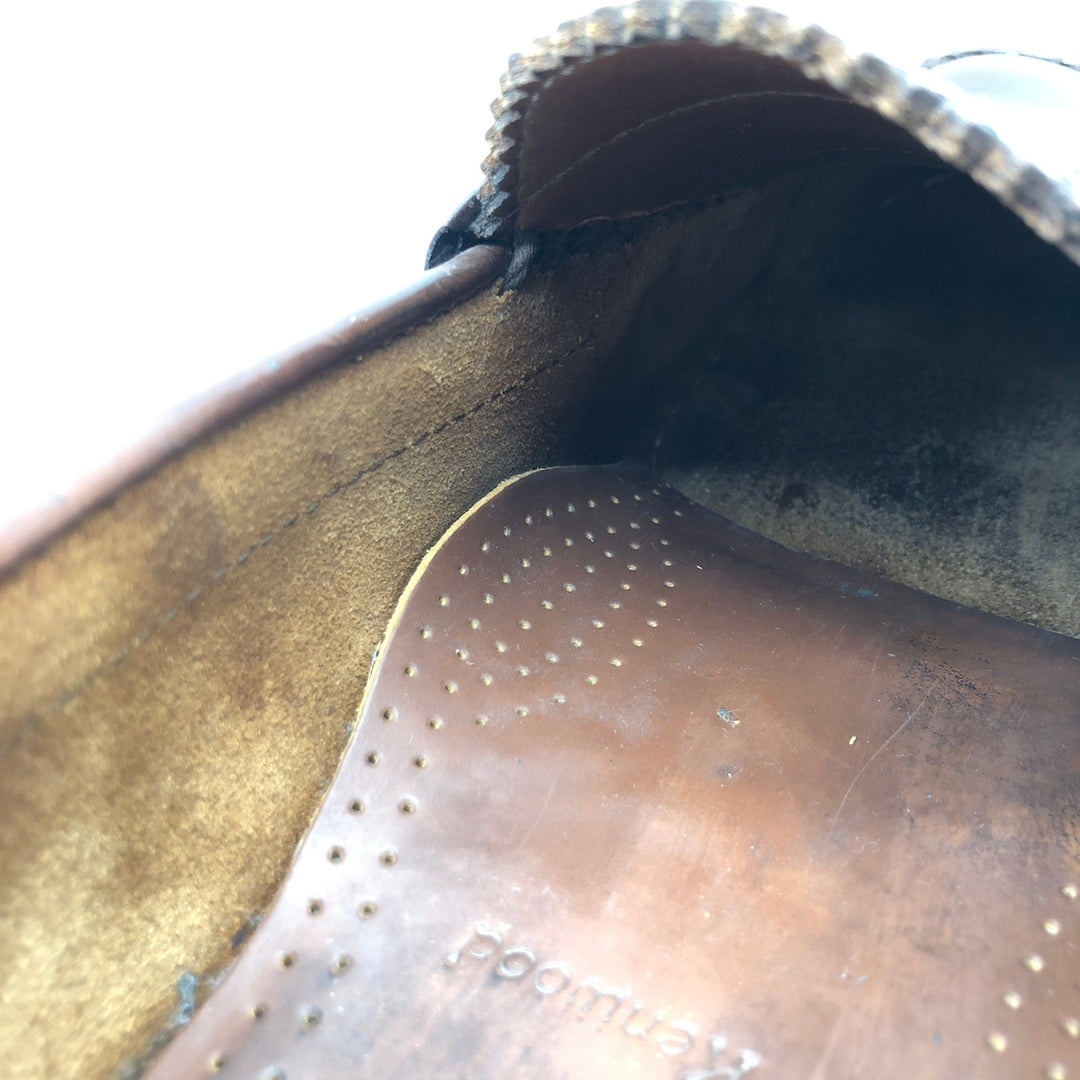 Allen Edmonds Kenwood Coin Loafers Made in USA 10 1/2 Men's 28.5cm genuine leather brown type Vintage Second Hand