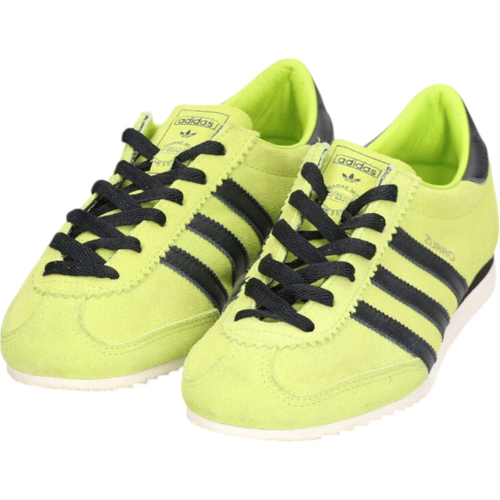 Adidas ZURRO SPZL BOLD Sneakers 6 Women's 24.5cm suede green type yellow green Vintage Second Hand
