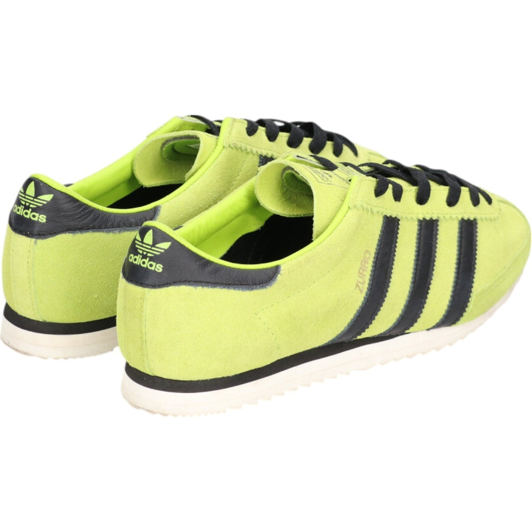 Adidas ZURRO SPZL BOLD Sneakers 6 Women's 24.5cm suede green type yellow green Vintage Second Hand