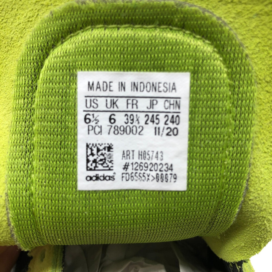 Adidas ZURRO SPZL BOLD Sneakers 6 Women's 24.5cm suede green type yellow green Vintage Second Hand