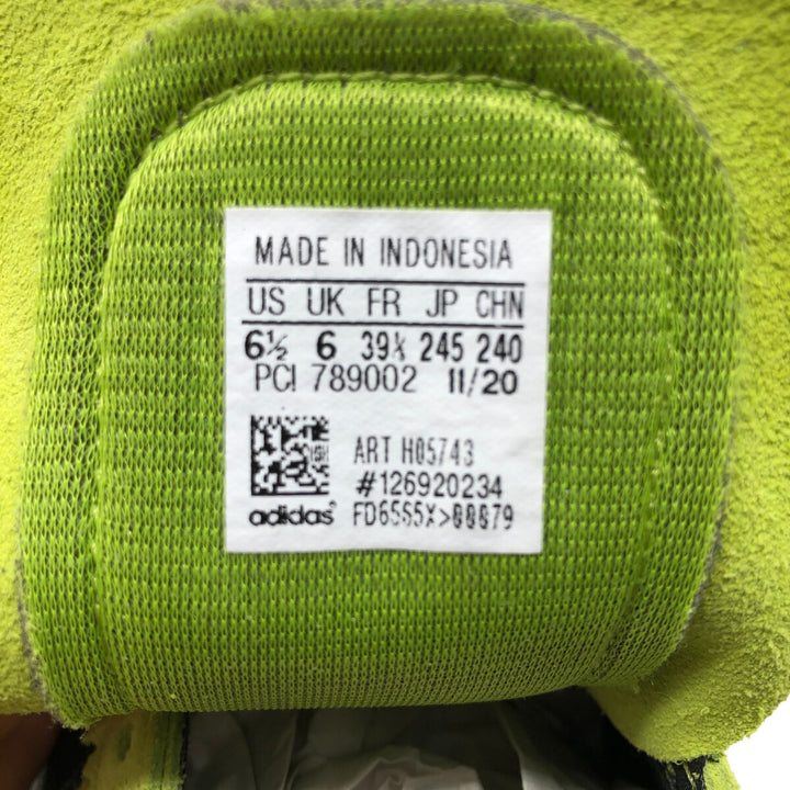 Adidas ZURRO SPZL BOLD Sneakers 6 Women's 24.5cm suede green type yellow green Vintage Second Hand