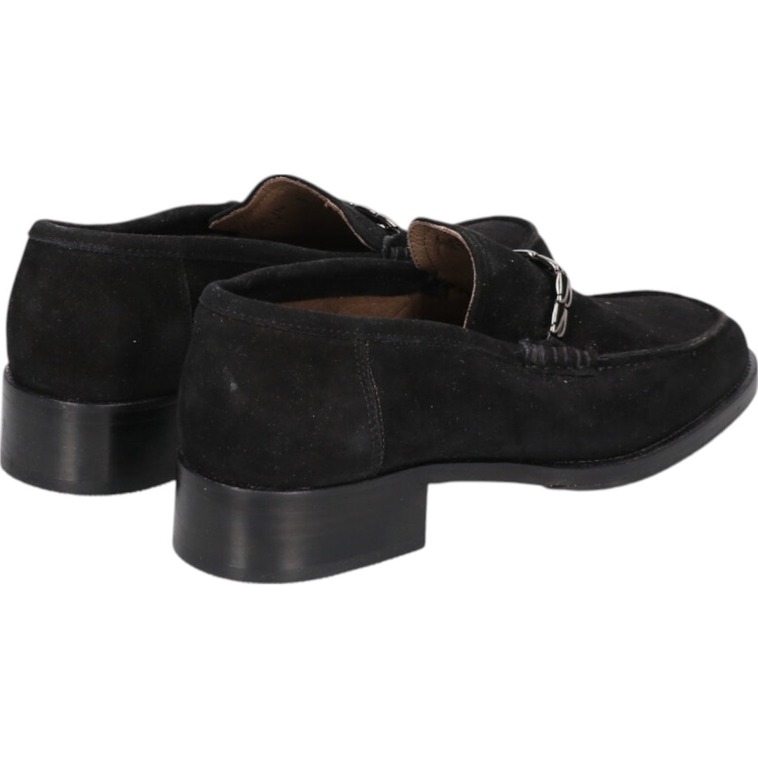 Bally Bit Loafers Made in Italy 5 Women's 22.5cm Genuine Leather Suede black type Vintage Second Hand