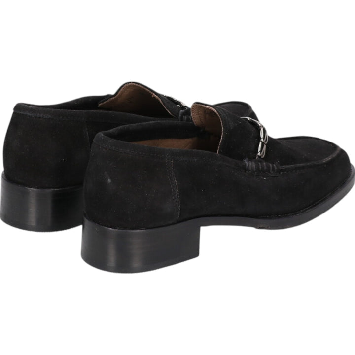 Bally Bit Loafers Made in Italy 5 Women's 22.5cm Genuine Leather Suede black type Vintage Second Hand