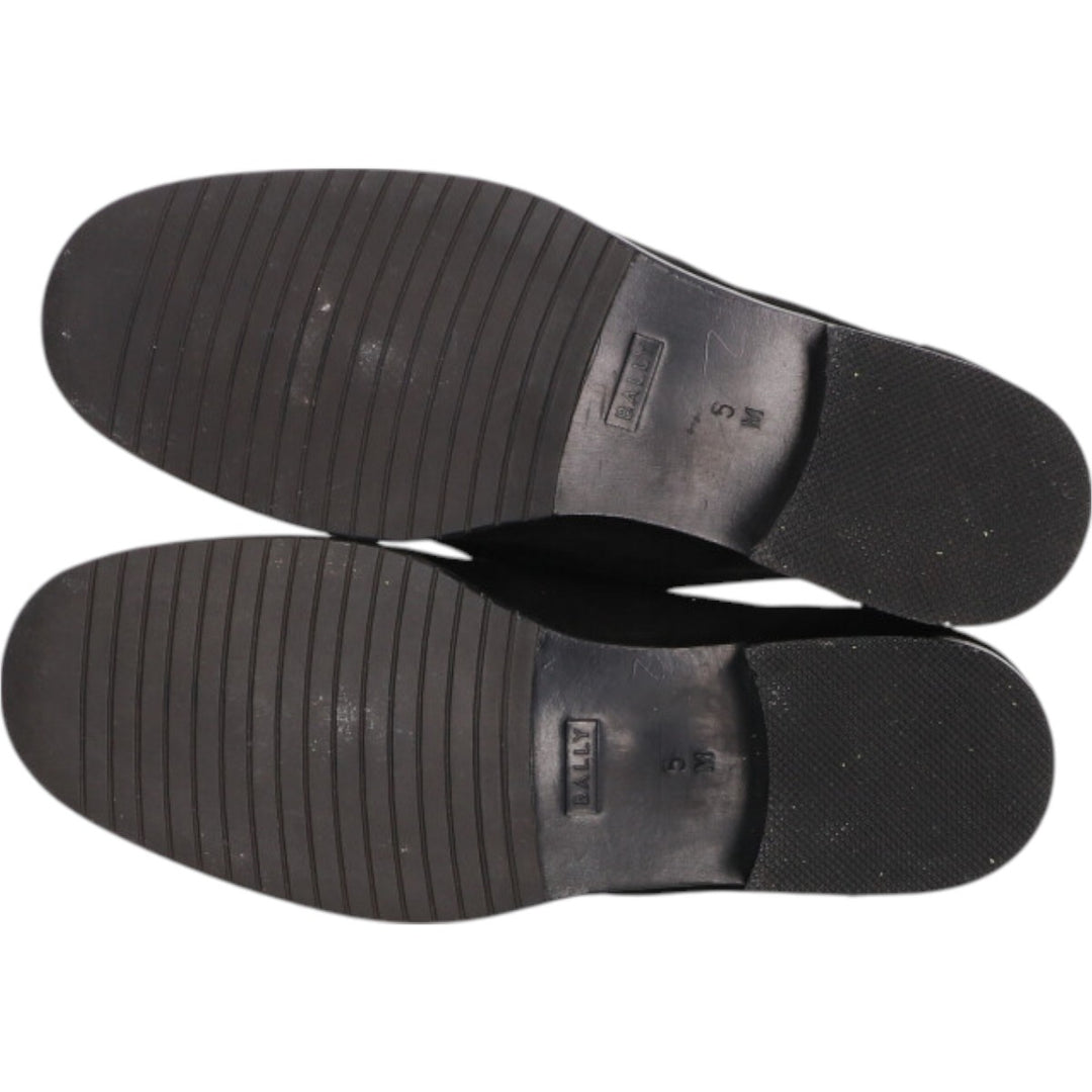 Bally Bit Loafers Made in Italy 5 Women's 22.5cm Genuine Leather Suede black type Vintage Second Hand