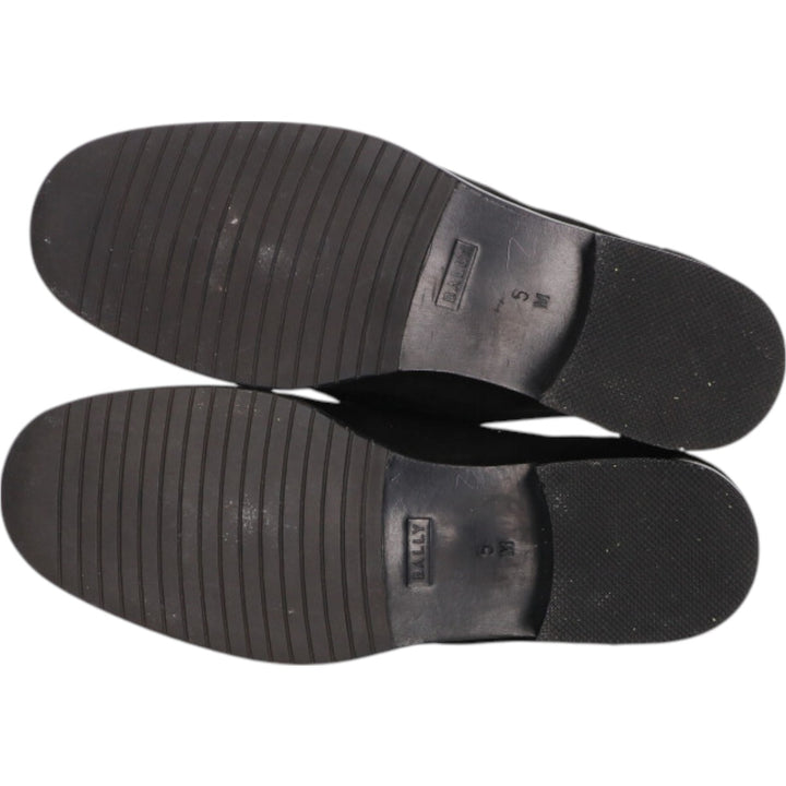 Bally Bit Loafers Made in Italy 5 Women's 22.5cm Genuine Leather Suede black type Vintage Second Hand