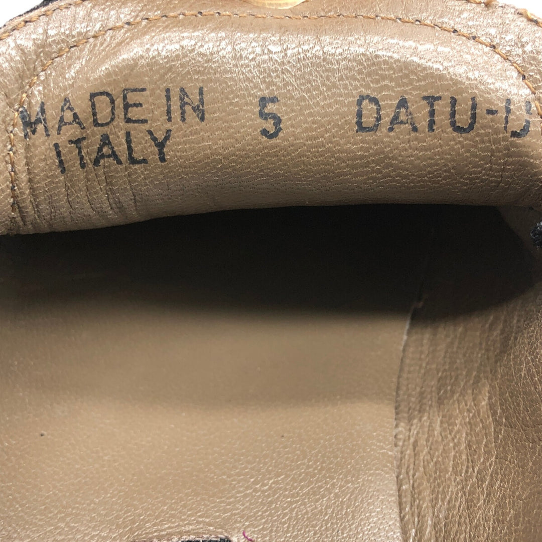 Bally Bit Loafers Made in Italy 5 Women's 22.5cm Genuine Leather Suede black type Vintage Second Hand