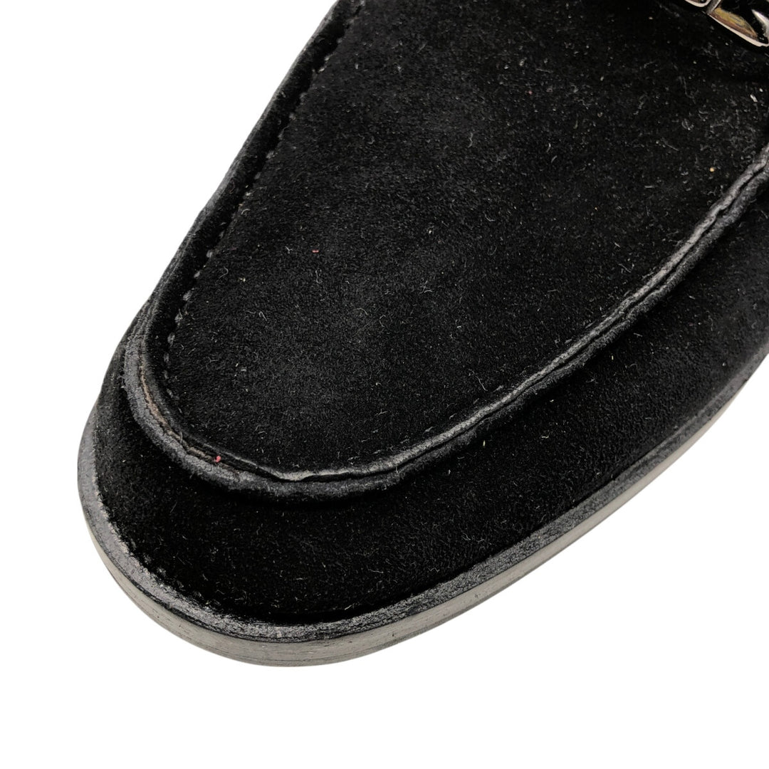 Bally Bit Loafers Made in Italy 5 Women's 22.5cm Genuine Leather Suede black type Vintage Second Hand