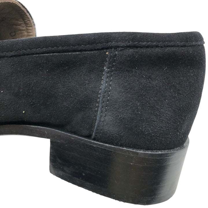 Bally Bit Loafers Made in Italy 5 Women's 22.5cm Genuine Leather Suede black type Vintage Second Hand