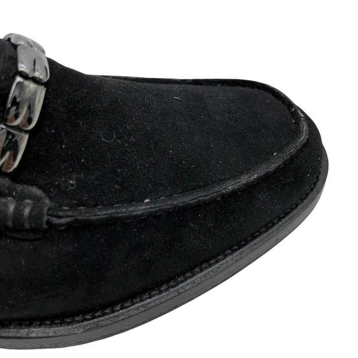 Bally Bit Loafers Made in Italy 5 Women's 22.5cm Genuine Leather Suede black type Vintage Second Hand