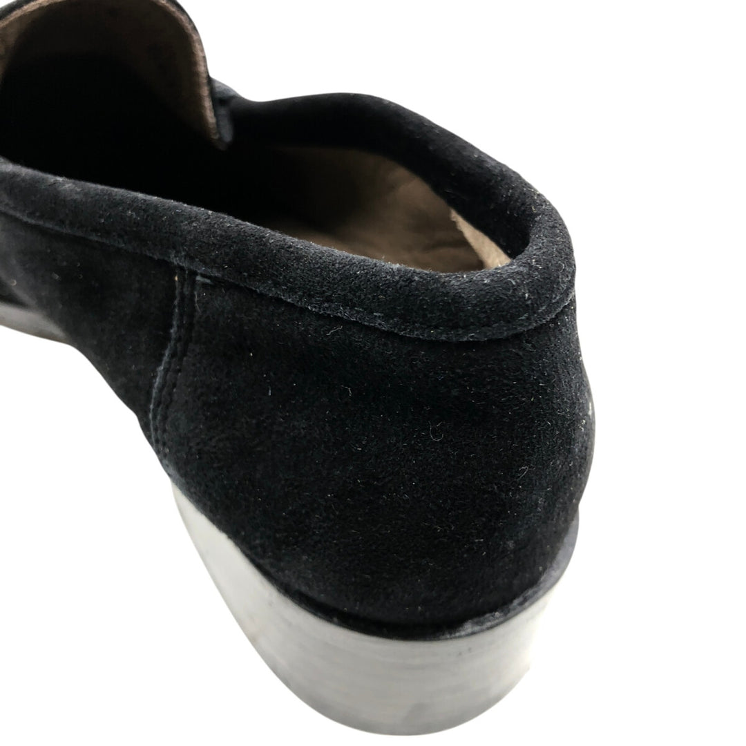 Bally Bit Loafers Made in Italy 5 Women's 22.5cm Genuine Leather Suede black type Vintage Second Hand