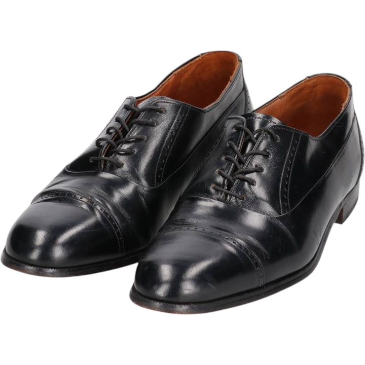 Bostonian Straight Tip Shoes, Made in USA, Size 11 N Men's 29.0cm unclear black type Vintage Second Hand