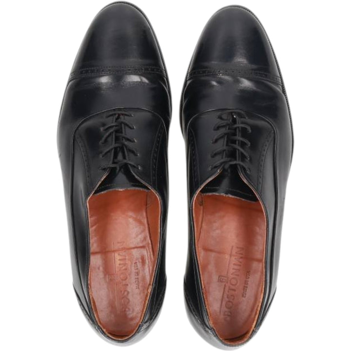 Bostonian Straight Tip Shoes, Made in USA, Size 11 N Men's 29.0cm unclear black type Vintage Second Hand