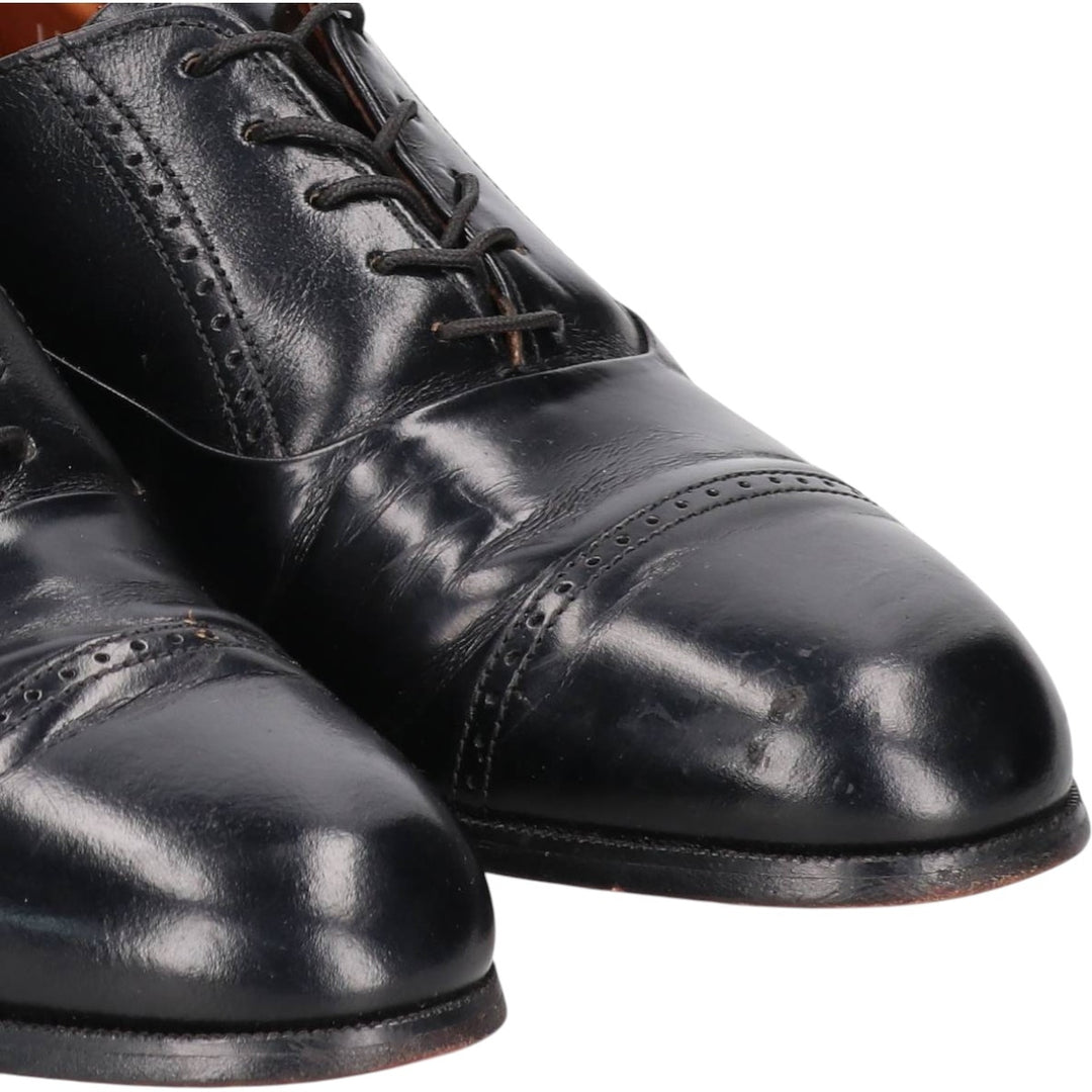 Bostonian Straight Tip Shoes, Made in USA, Size 11 N Men's 29.0cm unclear black type Vintage Second Hand