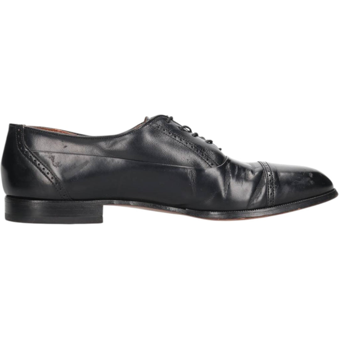 Bostonian Straight Tip Shoes, Made in USA, Size 11 N Men's 29.0cm unclear black type Vintage Second Hand