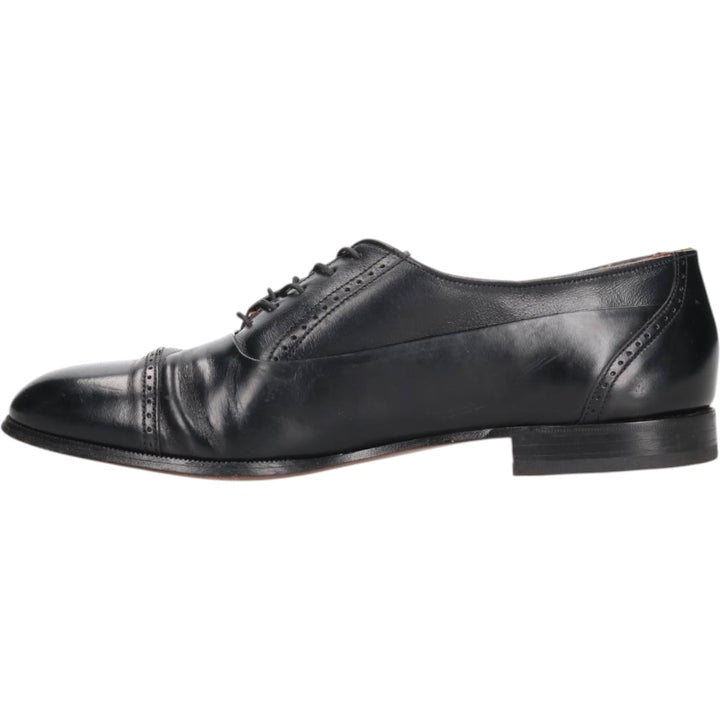 Bostonian Straight Tip Shoes, Made in USA, Size 11 N Men's 29.0cm unclear black type Vintage Second Hand