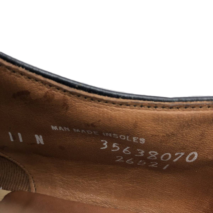 Bostonian Straight Tip Shoes, Made in USA, Size 11 N Men's 29.0cm unclear black type Vintage Second Hand