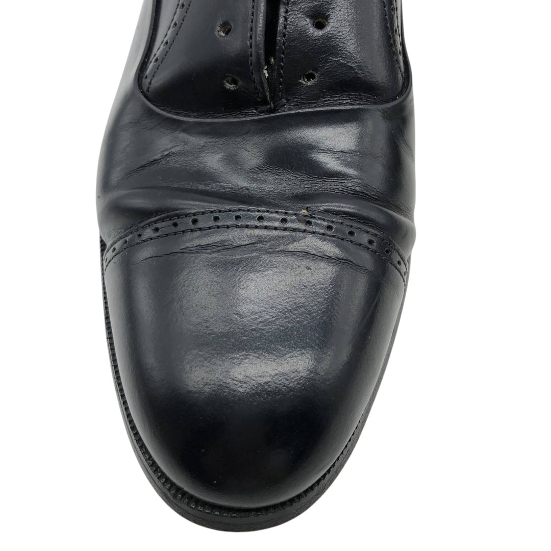 Bostonian Straight Tip Shoes, Made in USA, Size 11 N Men's 29.0cm unclear black type Vintage Second Hand