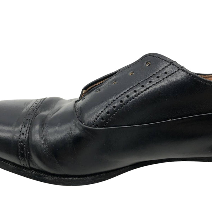 Bostonian Straight Tip Shoes, Made in USA, Size 11 N Men's 29.0cm unclear black type Vintage Second Hand