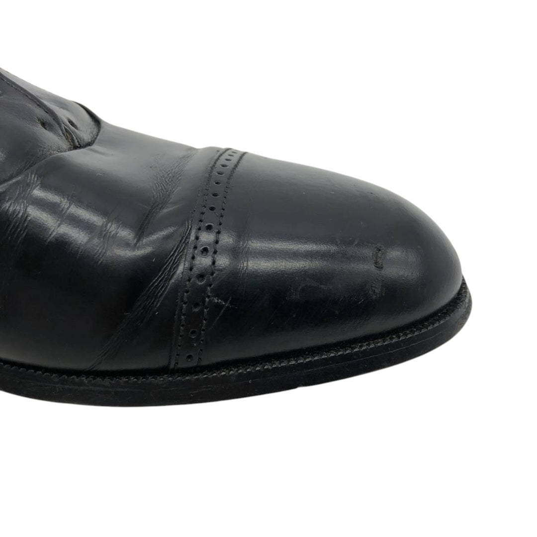 Bostonian Straight Tip Shoes, Made in USA, Size 11 N Men's 29.0cm unclear black type Vintage Second Hand